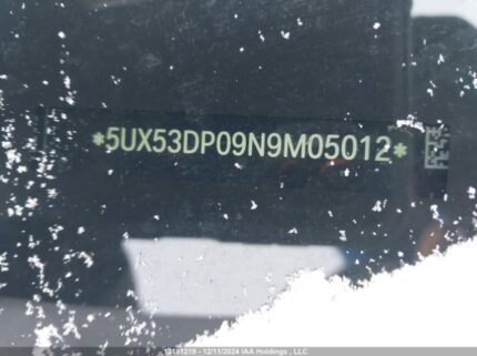 5UX53DP09N9M05012 2022 BMW