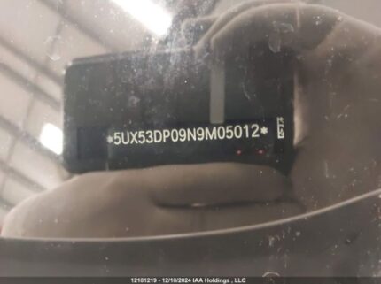 5UX53DP09N9M05012 2022 BMW