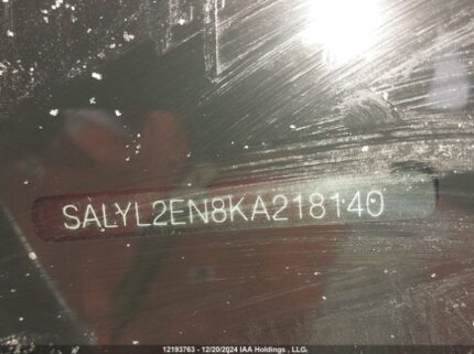 SALYL2EN8KA218140 2019 LAND ROVER