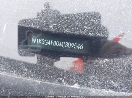 W1K3G4FB0MJ309546 2021 MERCEDES-BENZ