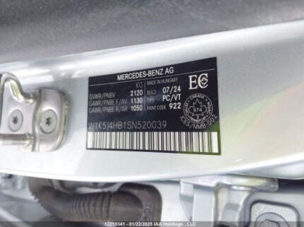 W1K5J4HB1SN520039 2025 MERCEDES-BENZ