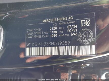 W1K5J4HB3SN519359 2025 MERCEDES-BENZ