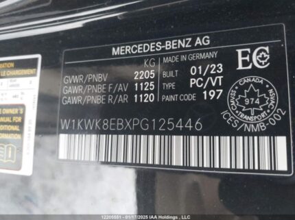 W1KWK8EBXPG125446 2023 MERCEDES-BENZ