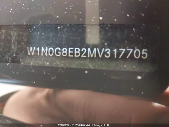 W1N0G8EB2MV317705 2021 MERCEDES-BENZ