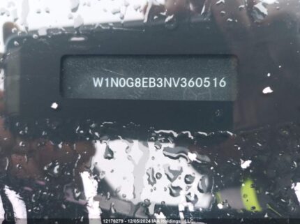 W1N0G8EB3NV360516 2022 MERCEDES-BENZ