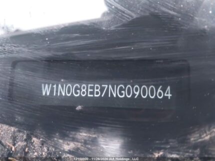 W1N0G8EB7NG090064 2022 MERCEDES-BENZ