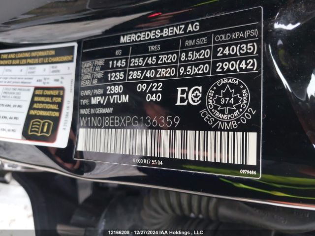 W1N0J8EBXPG136359 2023 MERCEDES-BENZ