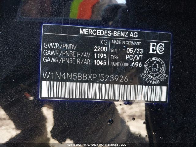 W1N4N5BBXPJ523926 2023 MERCEDES-BENZ