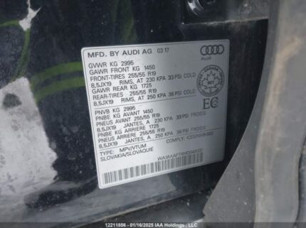 WA1AAAF7XHD049331 2017 AUDI
