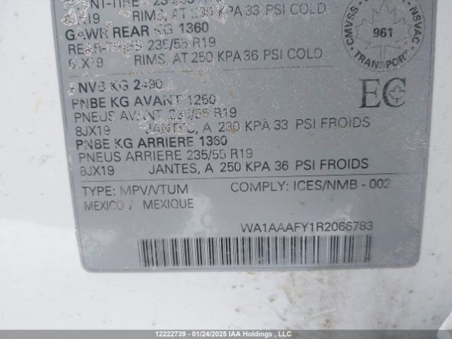 WA1AAAFY1R2066783 2024 AUDI