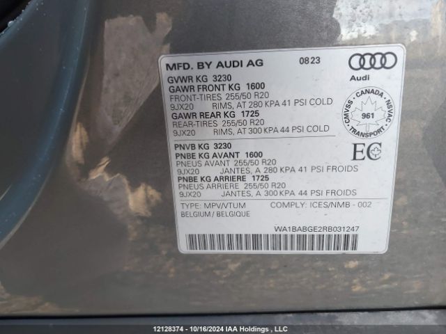 WA1BABGE2RB031247 2024 AUDI
