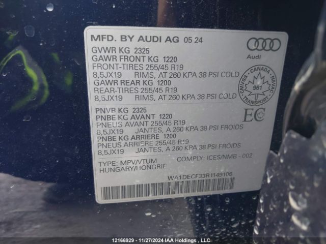WA1DECF33R1149106 2024 AUDI
