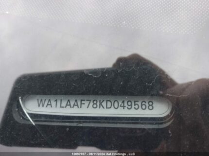 WA1LAAF78KD049568 2019 AUDI