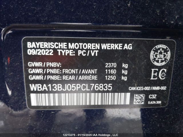 WBA13BJ05PCL76835 2023 BMW