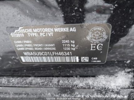 WBA5U9C01LFH46341 2020 BMW