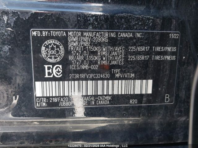 2T3R1RFV3PC324630 2023 TOYOTA