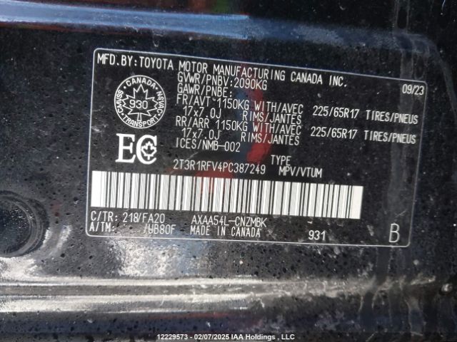 2T3R1RFV4PC387249 2023 TOYOTA