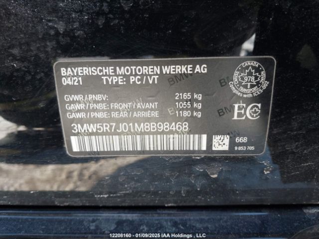 3MW5R7J01M8B98468 2021 BMW