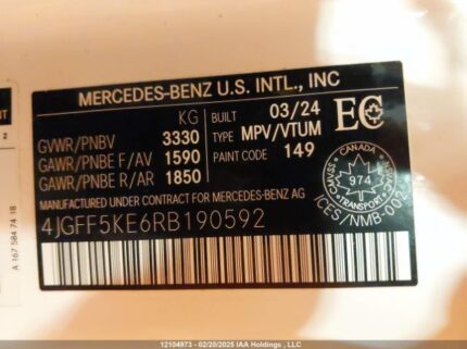 4JGFF5KE6RB190592 2024 MERCEDES-BENZ