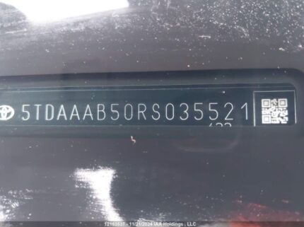 5TDAAAB50RS035521 2024 TOYOTA