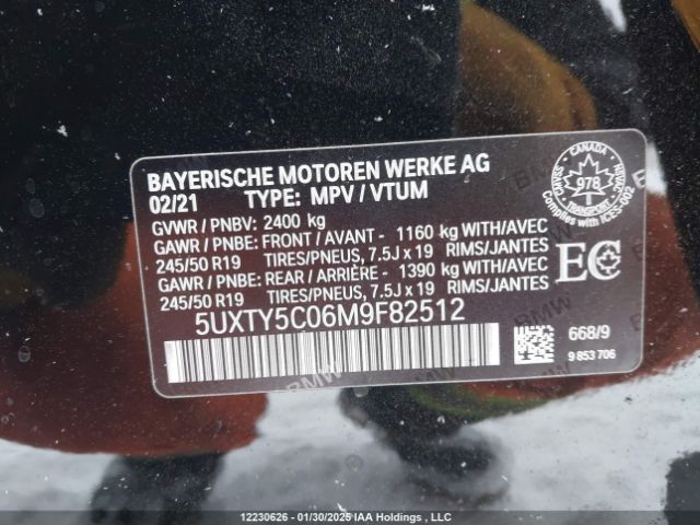 5UXTY5C06M9F82512 2021 BMW