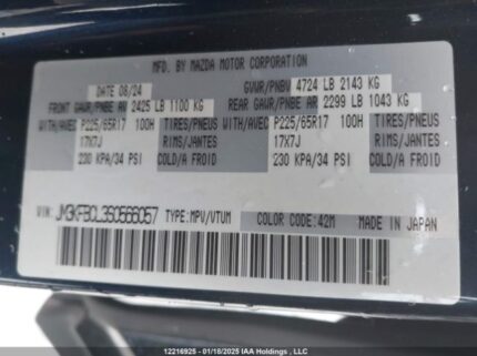 JM3KFBCL3S0566057 2025 MAZDA