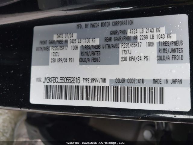 JM3KFBCL6S0552816 2025 MAZDA