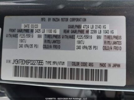 JM3KFBDM8P0227955 2023 MAZDA