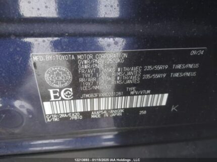 JTMGB3FVXRD231281 2024 TOYOTA