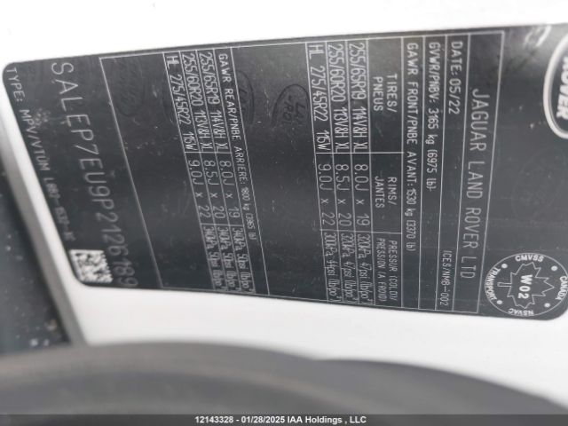 SALEP7EU9P2126189 2023 LAND ROVER