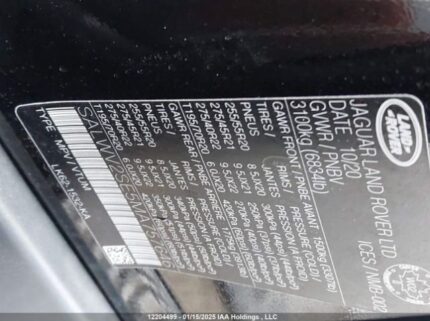 SALWV2SE5MA757646 2021 LAND ROVER