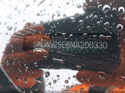 SALWV2SE8NA200330 2022 LAND ROVER