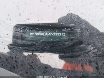 W1N0G8EB6NV333312 2022 MERCEDES-BENZ