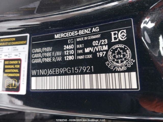 W1N0J6EB9PG157921 2023 MERCEDES-BENZ