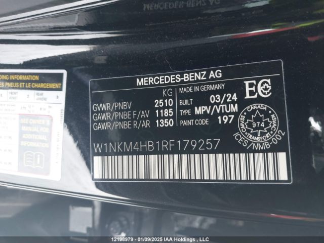 W1NKM4HB1RF179257 2024 MERCEDES-BENZ