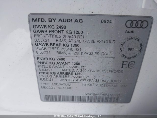 WA16AAFY6R2121721 2024 AUDI