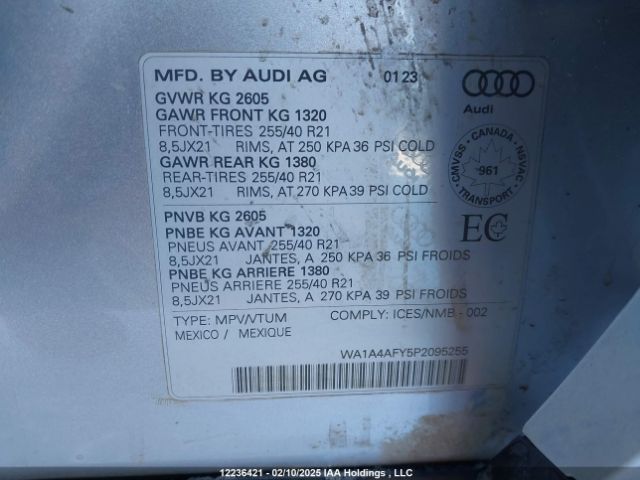 WA1A4AFY5P2095255 2023 AUDI