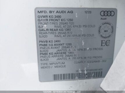 WA1EAAFY9R2061400 2024 AUDI