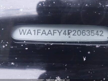 WA1FAAFY4P2063542 2023 AUDI