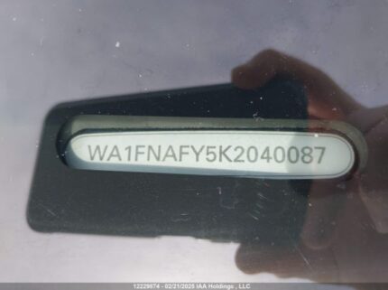 WA1FNAFY5K2040087 2019 AUDI