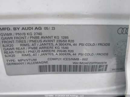 WA1M2AFZ0PP060976 2023 AUDI