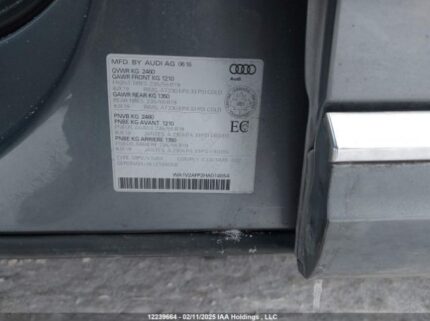 WA1V2AFP2HA014654 2017 AUDI