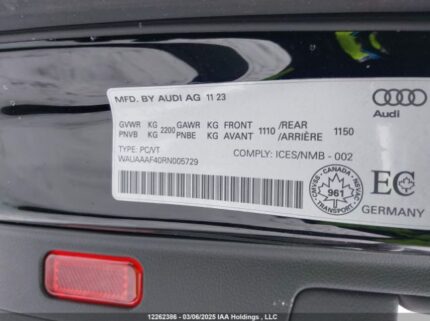 WAUAAAF40RN005729 2024 AUDI