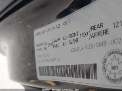 WAUC4CF53KA001773 2019 AUDI