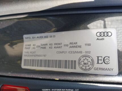 WAUEAAF42RN003787 2024 AUDI