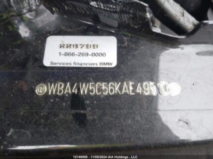 WBA4W5C56KAE49510 2019 BMW