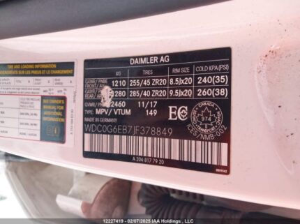 WDC0G6EB7JF378849 2018 MERCEDES-BENZ
