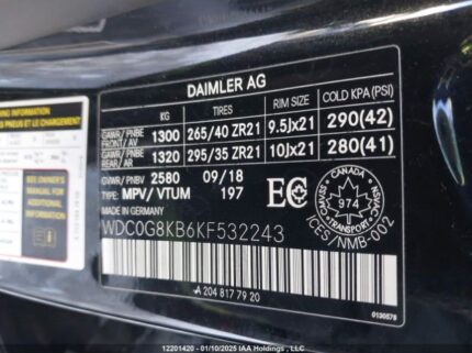 WDC0G8KB6KF532243 2019 MERCEDES-BENZ