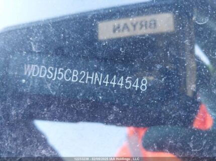 WDDSJ5CB2HN444548 2017 MERCEDES-BENZ