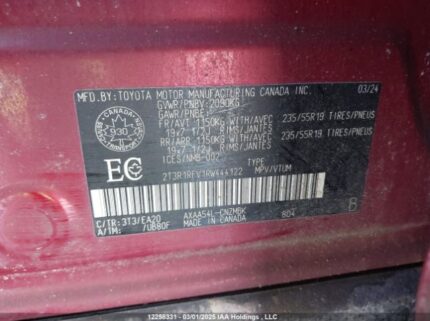 2T3R1RFV1RW444122 2024 TOYOTA